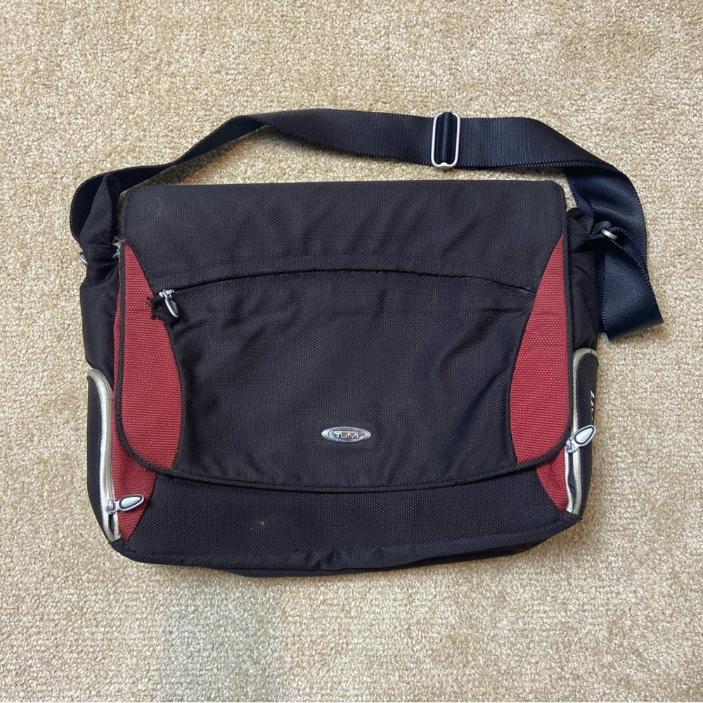 ATARI Shoulder Bag Dark Red Messenger Bag With Japanese Logo